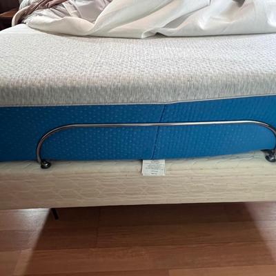 Full Size Bedframe, Mattress, Boxspring Headboard and Bedding