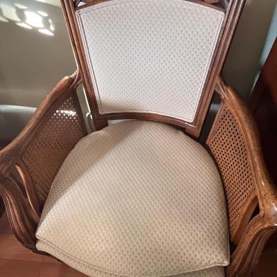 Pair of Cane Barrel Chairs