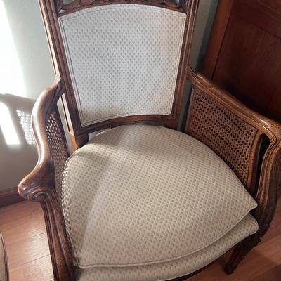 Pair of Cane Barrel Chairs
