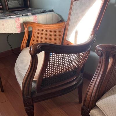 Pair of Cane Barrel Chairs