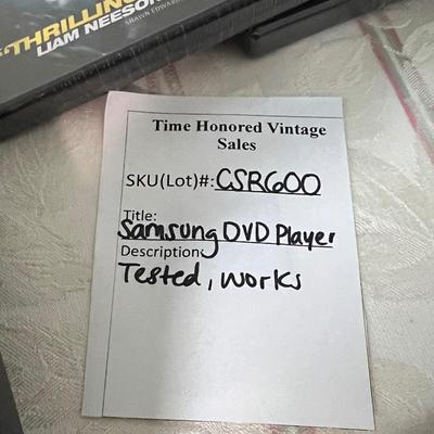 Samsung DVD Player, DVD’s, CD’s, Tapes, Storage Drawers