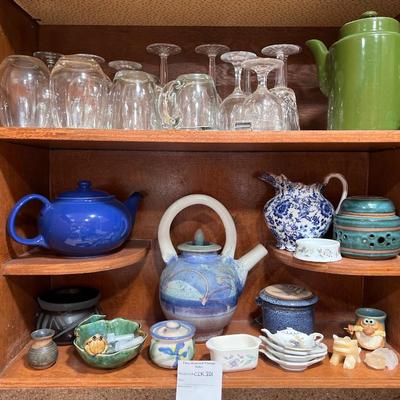 Glasses, Teapots and Sauce dishes