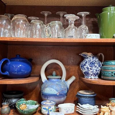 Glasses, Teapots and Sauce dishes