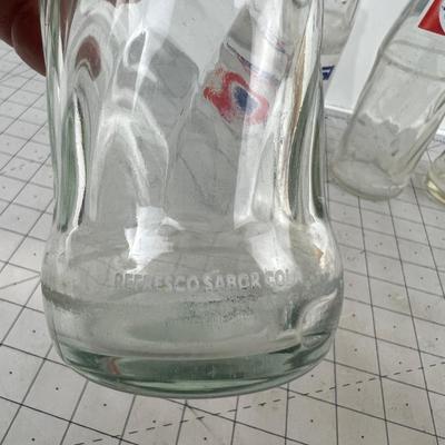 (4) Pepsi Bottles, Various Logos 