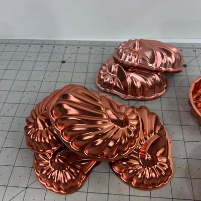 Copper Colored Molds and Cookie Cutters 