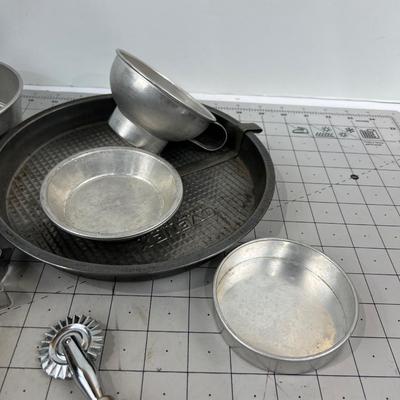 Small Tins and VINTAGE Utensils 