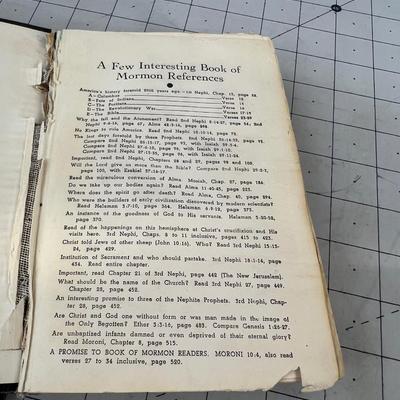1920 BOOK OF MORMON - Collectible! 