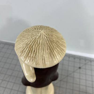 California Pottery Asia Figurine, Circa 1950's 