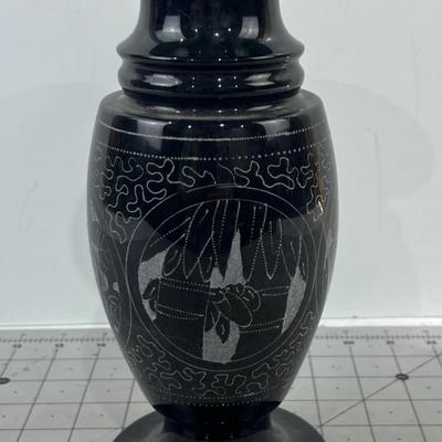 WOW! Marble Carved Vase Floral Design 