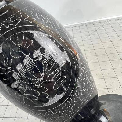 WOW! Marble Carved Vase Floral Design 