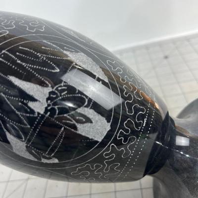 WOW! Marble Carved Vase Floral Design 