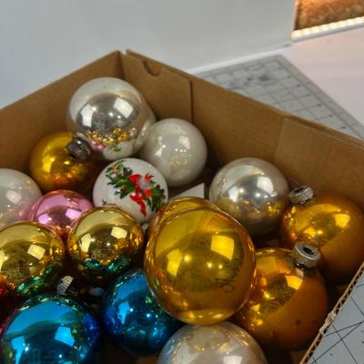 Vintage Glass CHRISTMAS ORNAMENTS
