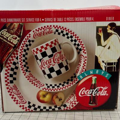 Coca-Cola Dinnerware Set NEW 