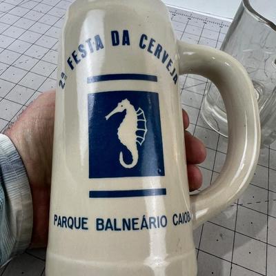 Collection of Vintage Beer Stein Mugs 3 