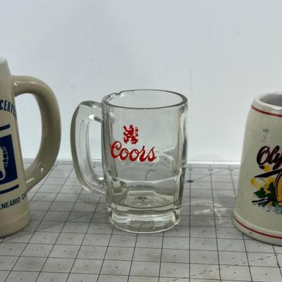 Collection of Vintage Beer Stein Mugs 3 