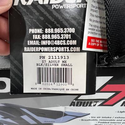 Raider Z7 Adult Small Helmet
