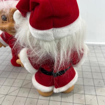 Troll Doll Mr. & Mrs. Santa Claus 