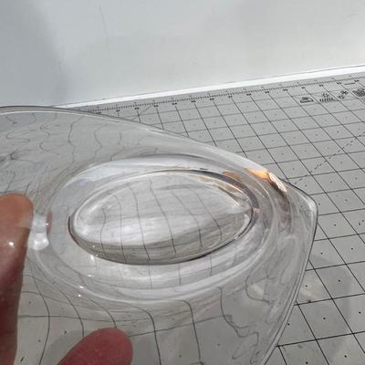 2 Pieces of Hand Blown Glass; Swan & Candy Dish