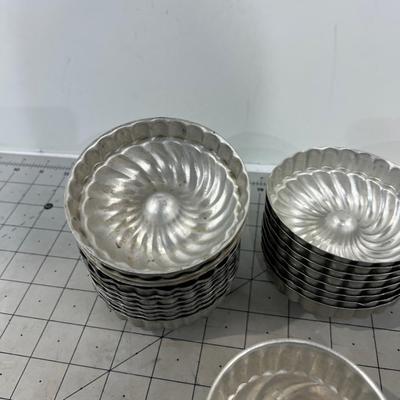 Super Lot of Tin JELLO Molds 