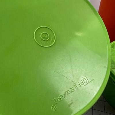 Vintage TUPPERWARE: Green & Orange