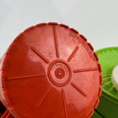 Vintage TUPPERWARE: Green & Orange
