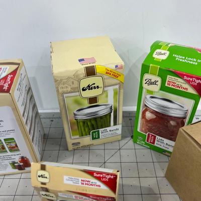 Rings, Lids, Partial Boxes of Canning Items