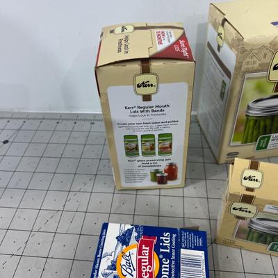 Rings, Lids, Partial Boxes of Canning Items