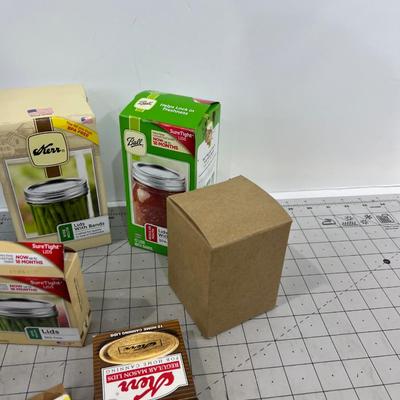 Rings, Lids, Partial Boxes of Canning Items
