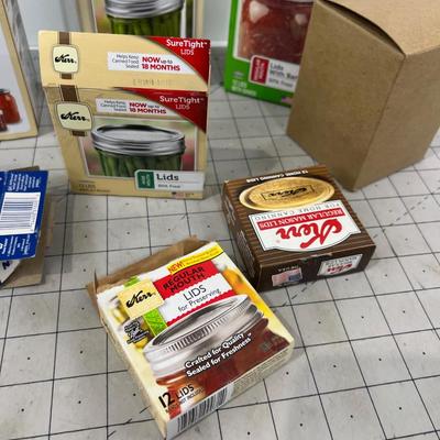 Rings, Lids, Partial Boxes of Canning Items