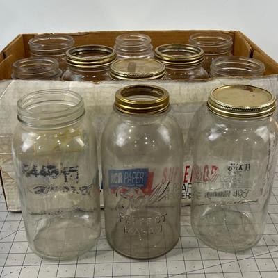11  Half Gallon Mason JARS 