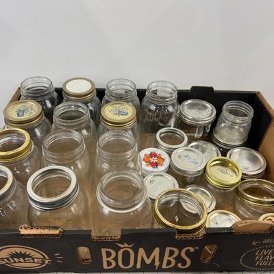 13 Small Mouth of Quarts PLUS Extra Jelly Jars