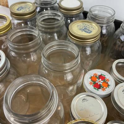 13 Small Mouth of Quarts PLUS Extra Jelly Jars
