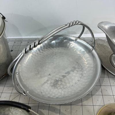 Gravy Boat, Tea Pot, Serving Plate 