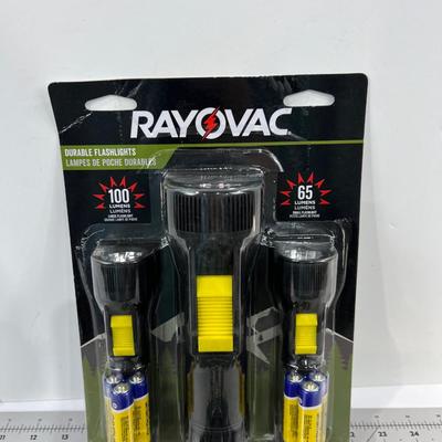 2 Flash Light Set RAY-O-Vac