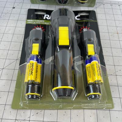 2 Flash Light Set RAY-O-Vac