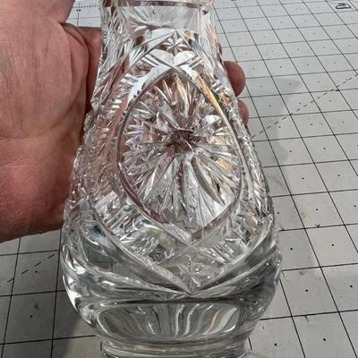 3 Vases- Cut Glass, Etched Glass and Lenox 
