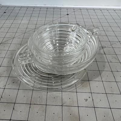 Manhattan GLASS Ware (3) Pieces 