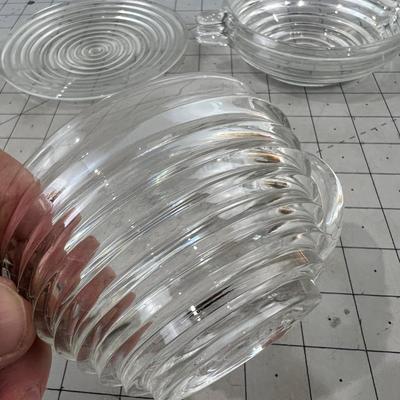 Manhattan GLASS Ware (3) Pieces 