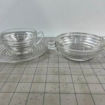 Manhattan GLASS Ware (3) Pieces 