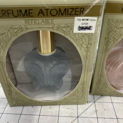Perfume Atomizers New in the Box (3) Glass 