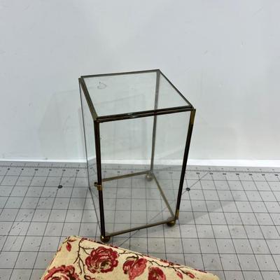 Glass Display Box and Small Fabric Box