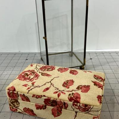 Glass Display Box and Small Fabric Box