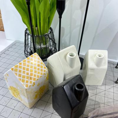 Swiss Village with Tulips and Candle Sticks 