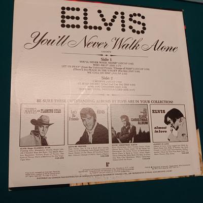 3 ELVIS PRESLEY VINYL RECORD ALBUMS