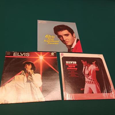 3 ELVIS PRESLEY VINYL RECORD ALBUMS