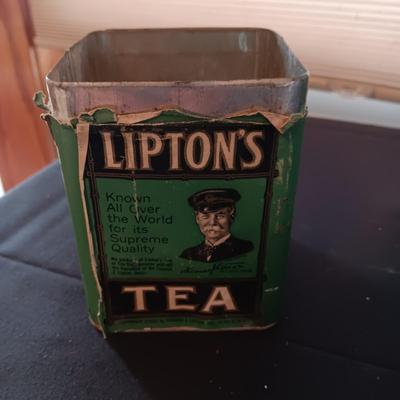 A COLLECTION OF OLD TINS