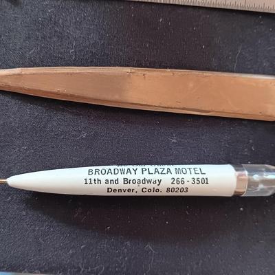 OLD ADVERTISING - 1912 PLATTEVILLE, CO DRUGGIST CALENDAR PLATE AND MORE