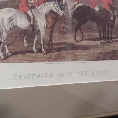 Framed Art Print 'Return from the Hunt'