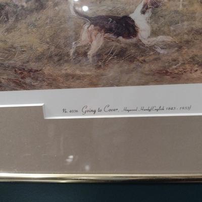 Framed Art Print 'Going to Cover'