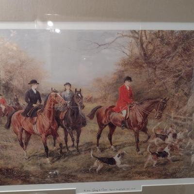 Framed Art Print 'Going to Cover'